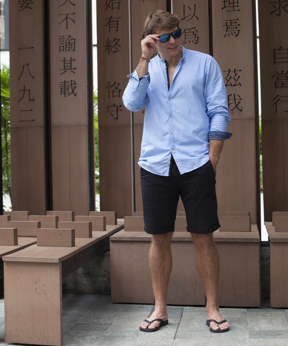 EEGO Men’s Flip Flop, in Black